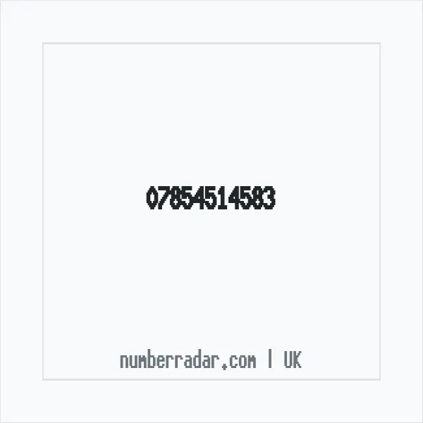 Reverse number check for +44 7854 514583 — who called me?