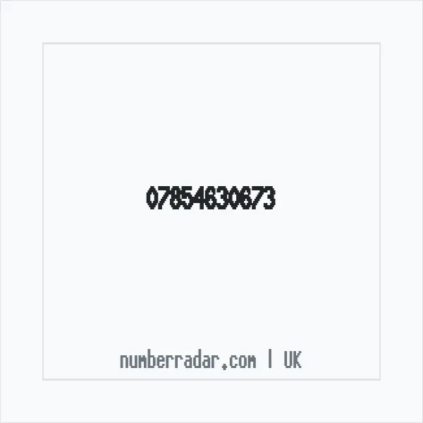 Reverse number check for +44 7854 630673 — who called me?