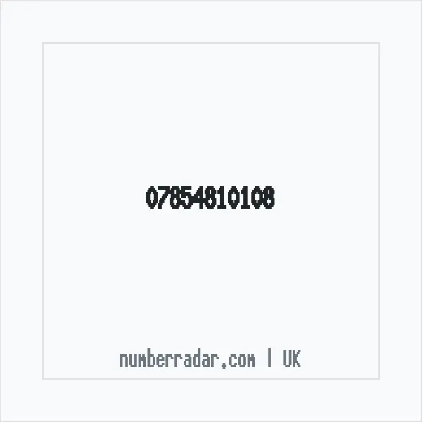 Reverse number check for +44 7854 810108 — who called me?