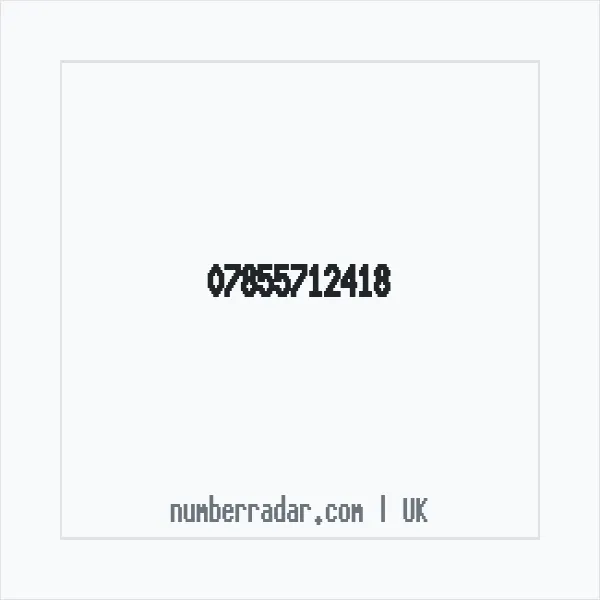 Reverse number check for +44 7855 712418 — who called me?