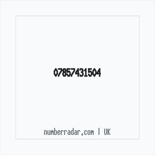 Reverse number check for +44 7857 431504 — who called me?
