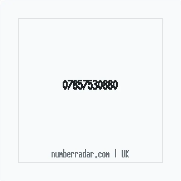 Reverse number check for +44 7857 530880 — who called me?
