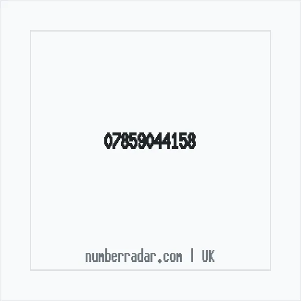 Reverse number check for +44 7859 044158 — who called me?