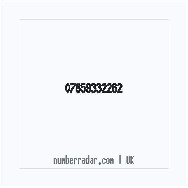 Reverse number check for +44 7859 332262 — who called me?