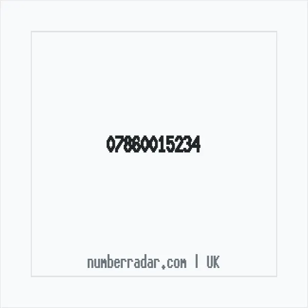 Reverse number check for +44 7860 015234 — who called me?