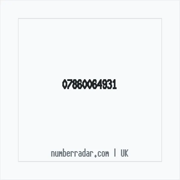 Reverse number check for +44 7860 064931 — who called me?