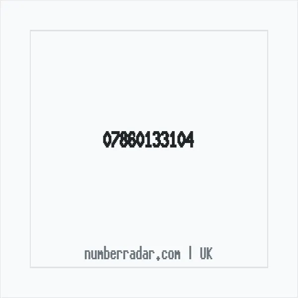 Reverse number check for +44 7860 133104 — who called me?