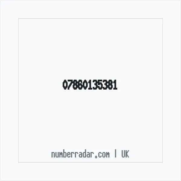 Reverse number check for +44 7860 135381 — who called me?