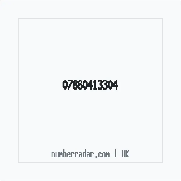 Reverse number check for +44 7860 413304 — who called me?