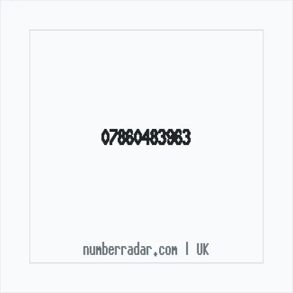 Reverse number check for +44 7860 483963 — who called me?
