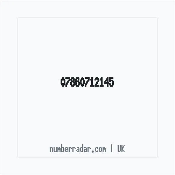 Reverse number check for +44 7860 712145 — who called me?