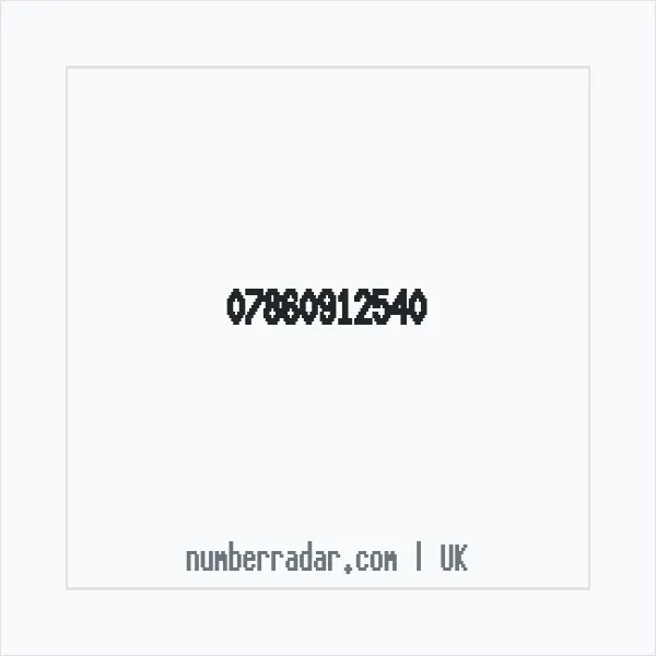 Reverse number check for +44 7860 912540 — who called me?