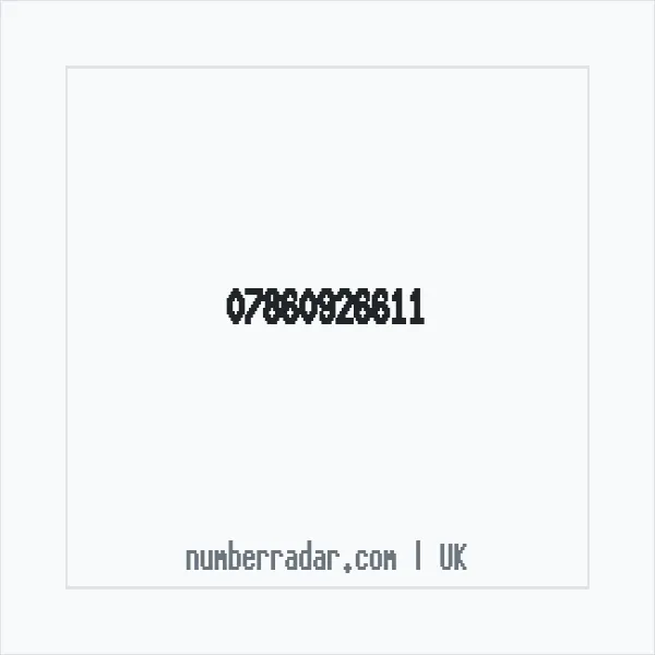 Reverse number check for +44 7860 926611 — who called me?