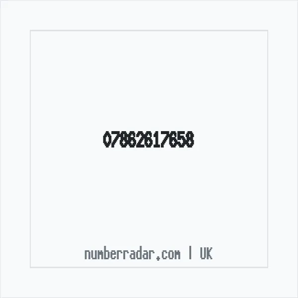 Reverse number check for +44 7862 617658 — who called me?