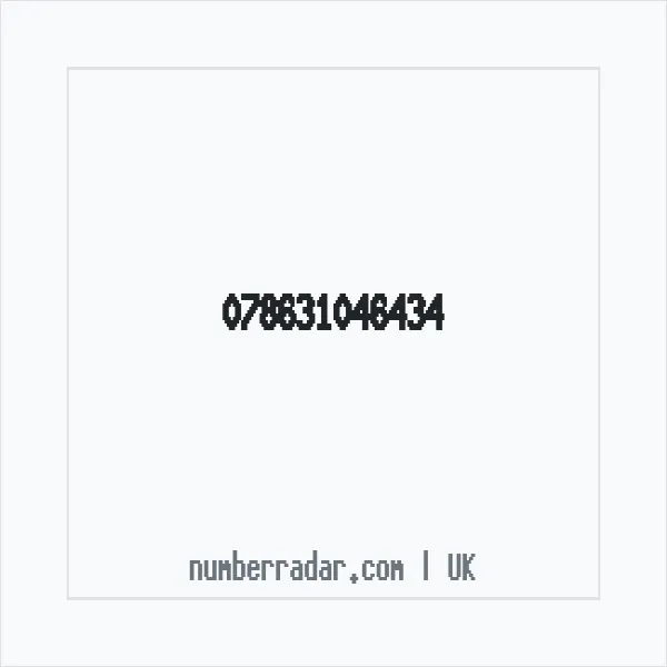 Reverse number check for +44 (7863) 104-643 — who called me?