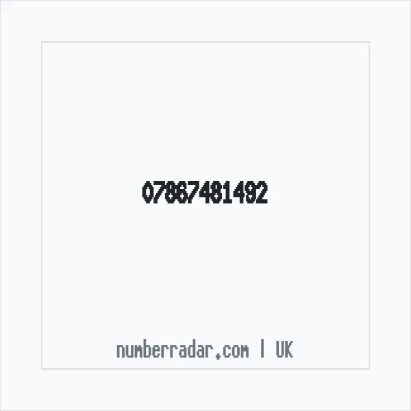 Reverse number check for +44 7867 481492 — who called me?