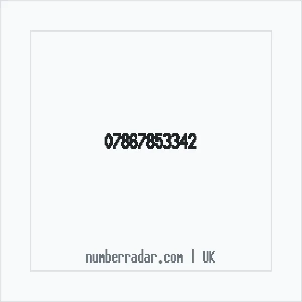 Reverse number check for +44 7867 853342 — who called me?