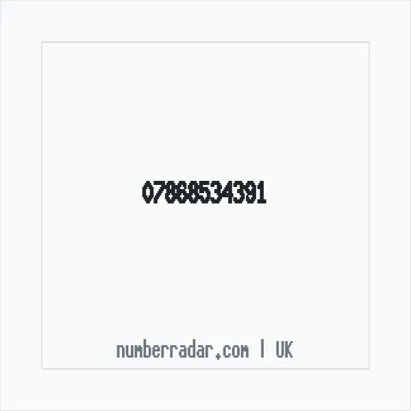 Reverse number check for +44 7868 534391 — who called me?