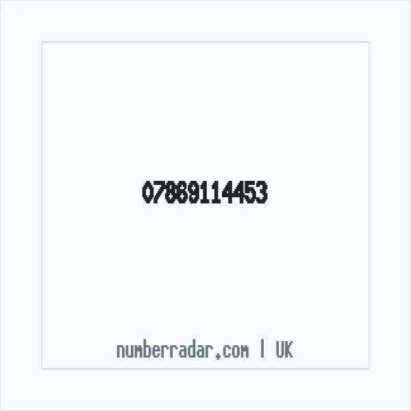 Reverse number check for +44 7869 114453 — who called me?