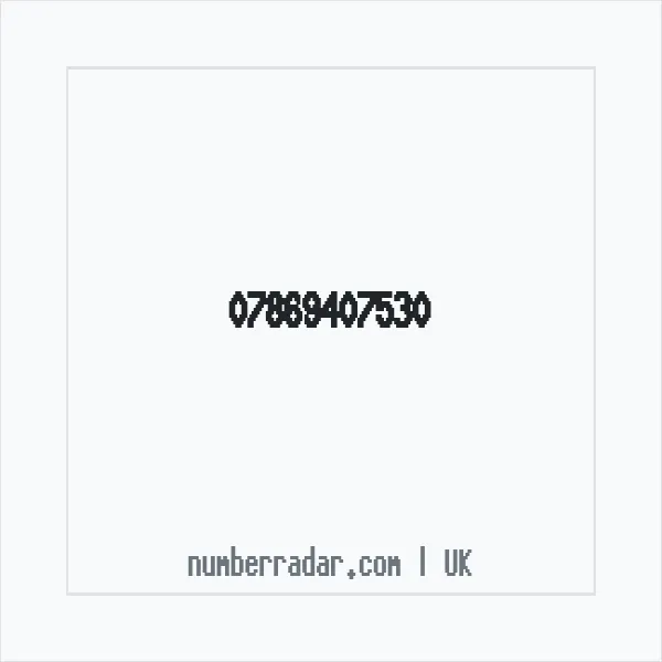 Reverse number check for +44 7869 407530 — who called me?
