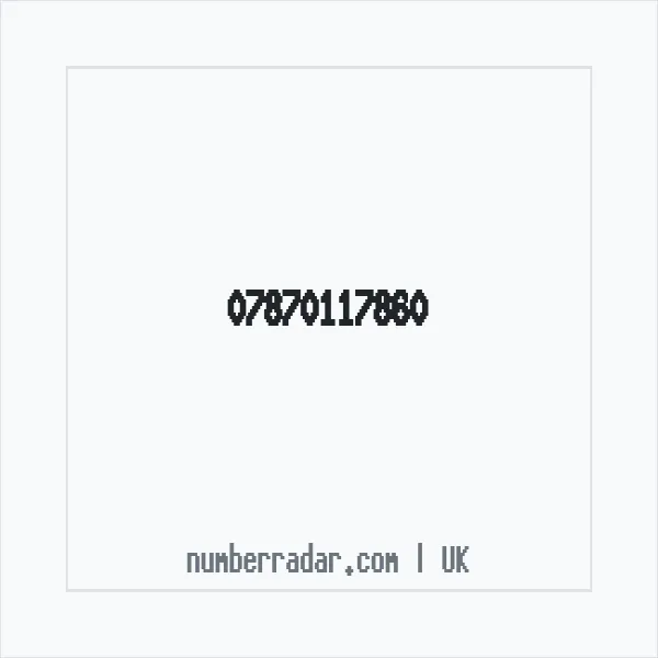 Reverse number check for +44 7870 117860 — who called me?