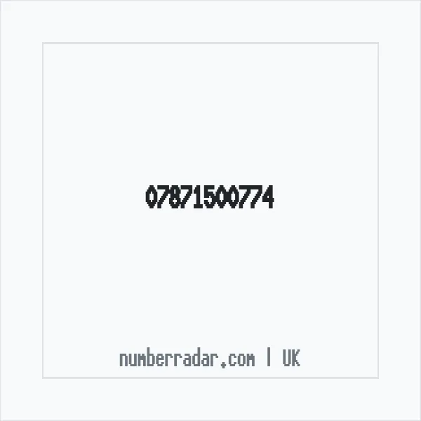 Reverse number check for +44 7871 500774 — who called me?
