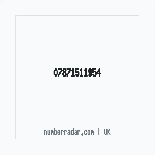 Reverse number check for +44 7871 511954 — who called me?