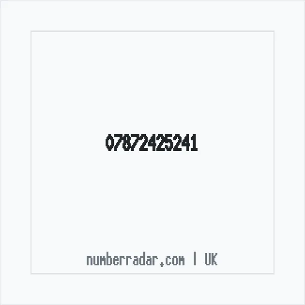 Reverse number check for +44 7872 425241 — who called me?