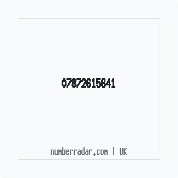 Reverse number check for +44 7872 615641 — who called me?