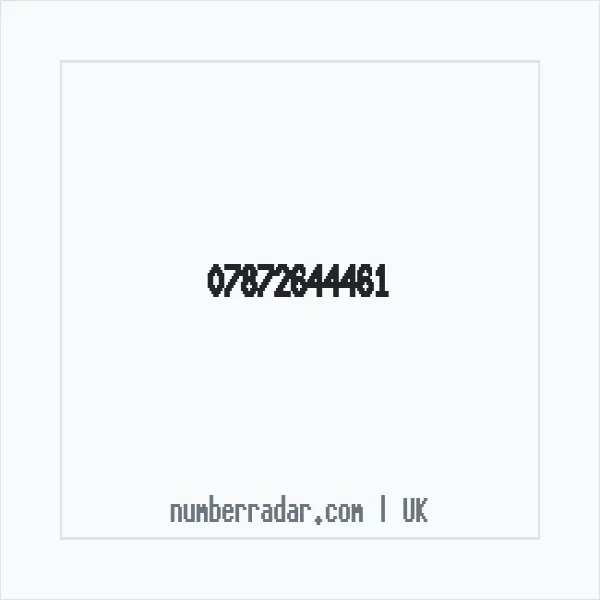 Reverse number check for +44 7872 644461 — who called me?