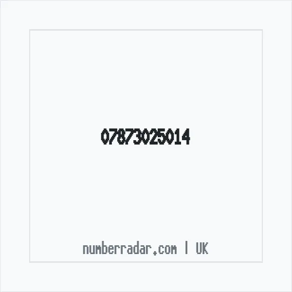 Reverse number check for +44 7873 025014 — who called me?