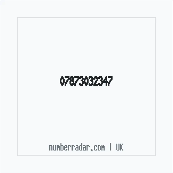 Reverse number check for +44 7873 032347 — who called me?