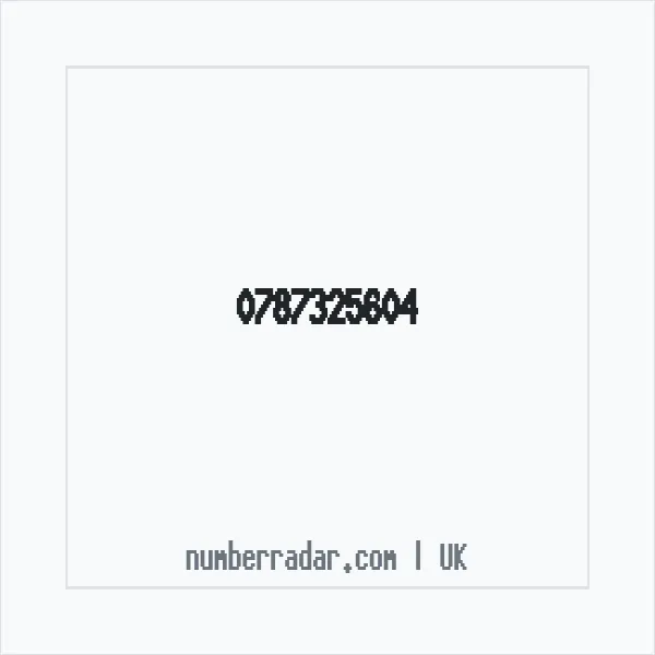 Reverse number check for +44 787325604 — who called me?