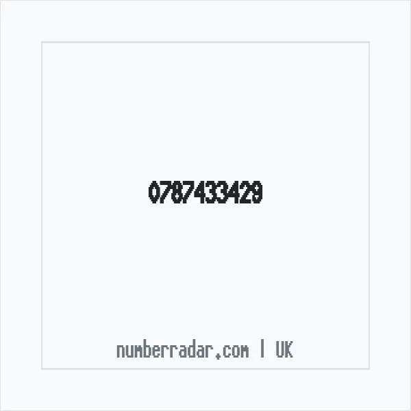 Reverse number check for +44 787433429 — who called me?