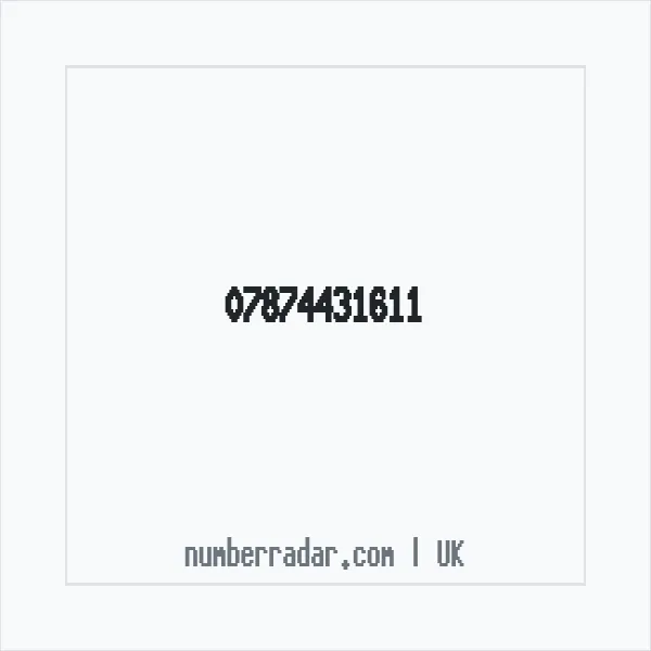 Reverse number check for +44 7874 431611 — who called me?