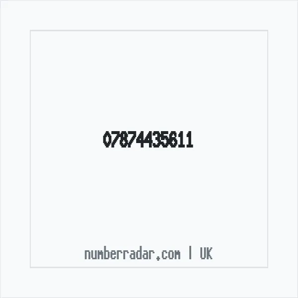 Reverse number check for +44 7874 435611 — who called me?