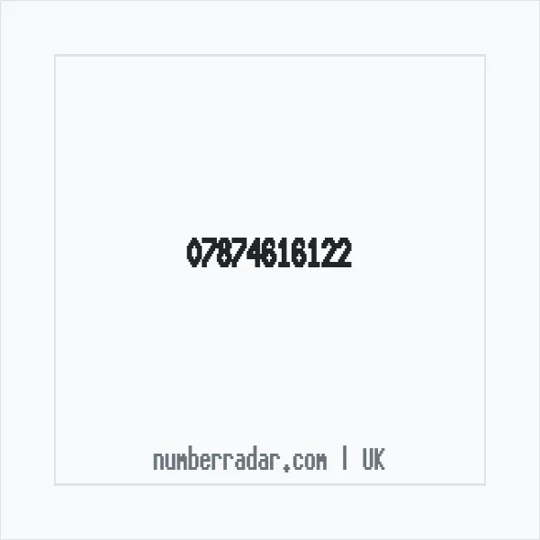 Reverse number check for +44 7874 616122 — who called me?