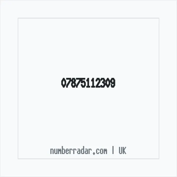 Reverse number check for +44 7875 112309 — who called me?