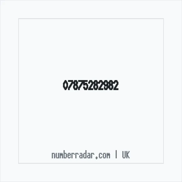 Reverse number check for +44 7875 282982 — who called me?