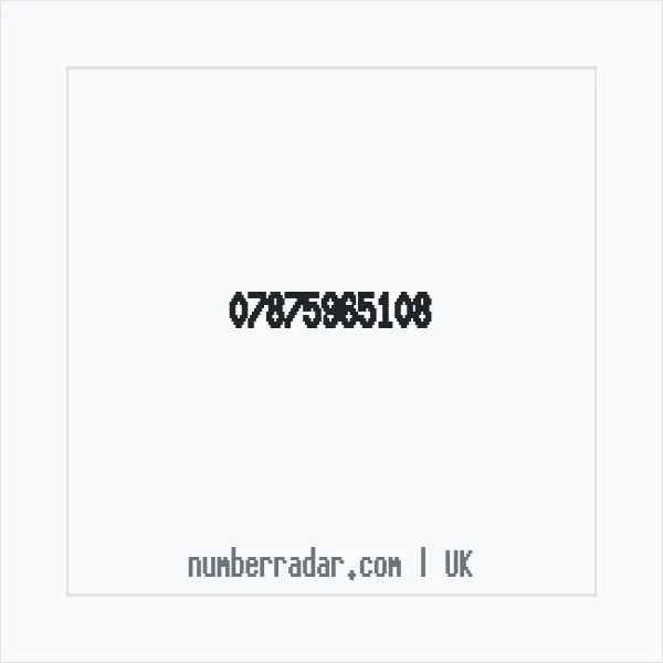 Reverse number check for +44 7875 965108 — who called me?