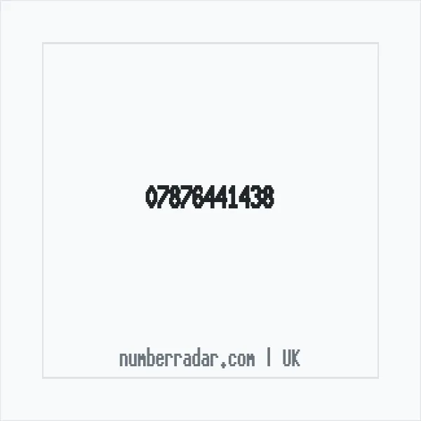 Reverse number check for +44 7876 441438 — who called me?