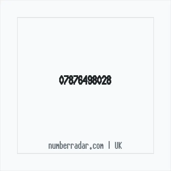 Reverse number check for +44 7876 498028 — who called me?
