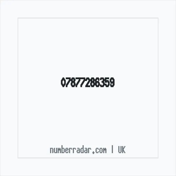 Reverse number check for +44 7877 286359 — who called me?
