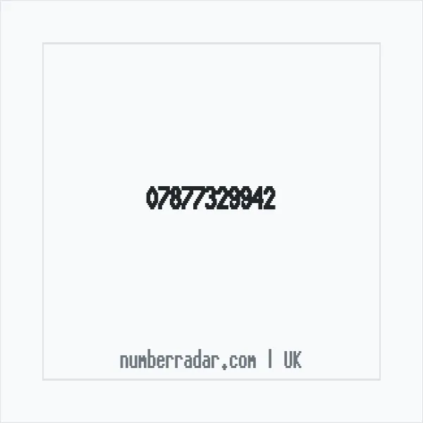 Reverse number check for +44 7877 329942 — who called me?