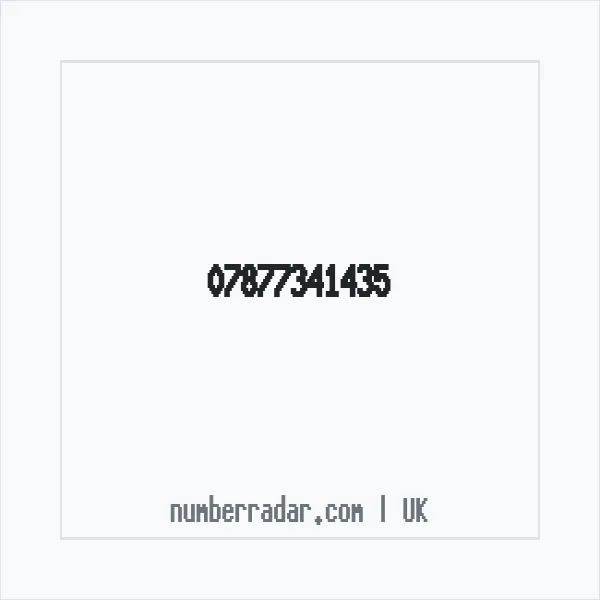 Reverse number check for +44 7877 341435 — who called me?