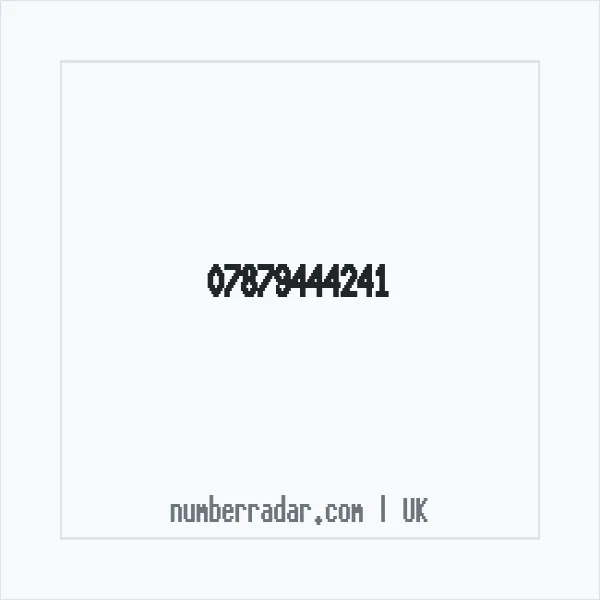 Reverse number check for +44 7879 444241 — who called me?