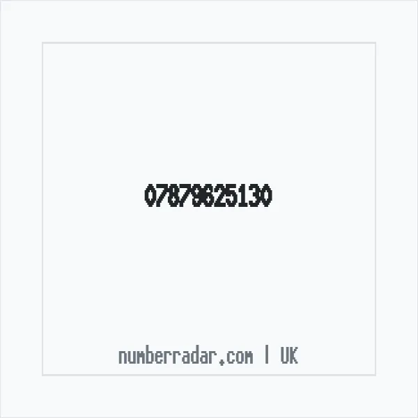 Reverse number check for +44 7879 625130 — who called me?