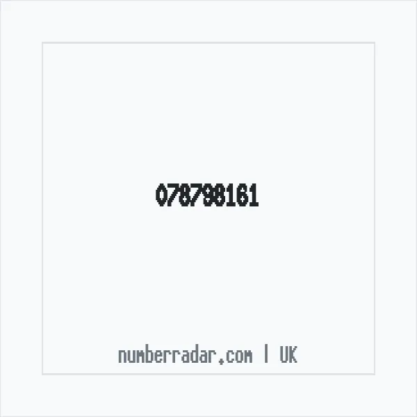 Reverse number check for +44 78798161 — who called me?