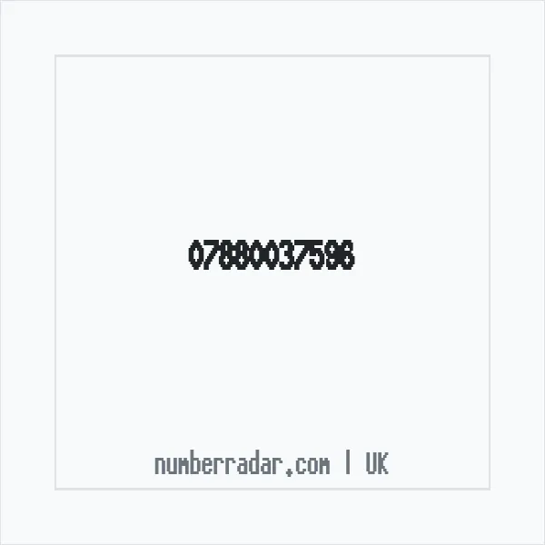 Reverse number check for +44 7880 037596 — who called me?