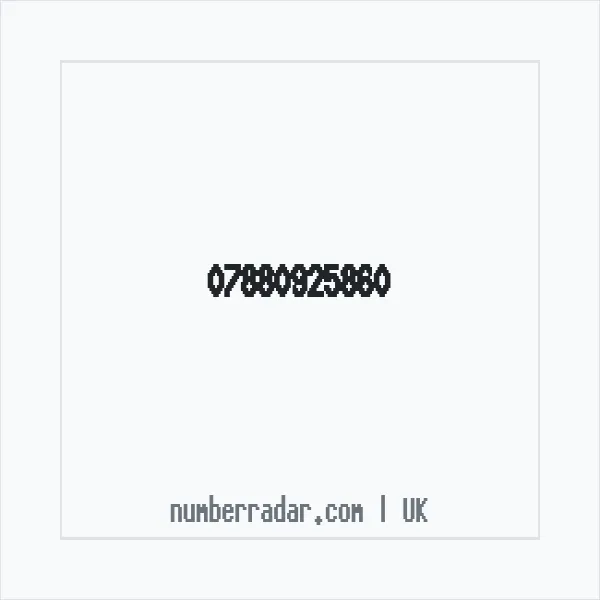 Reverse number check for +44 7880 925860 — who called me?